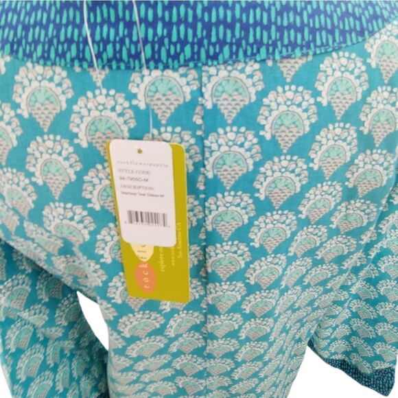 NWT Rock Flower Paper Marissa Teal dress cover-up size medium - Picture 6 of 9